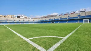 Imagen del césped del Heliodoro Rodríguez López